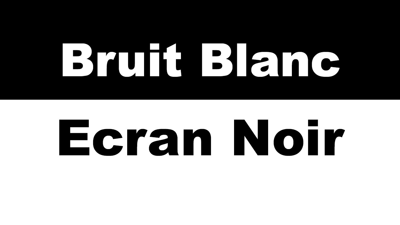 Bruit Blanc pour les personnes habituées à garder un son présent en arrière-plan