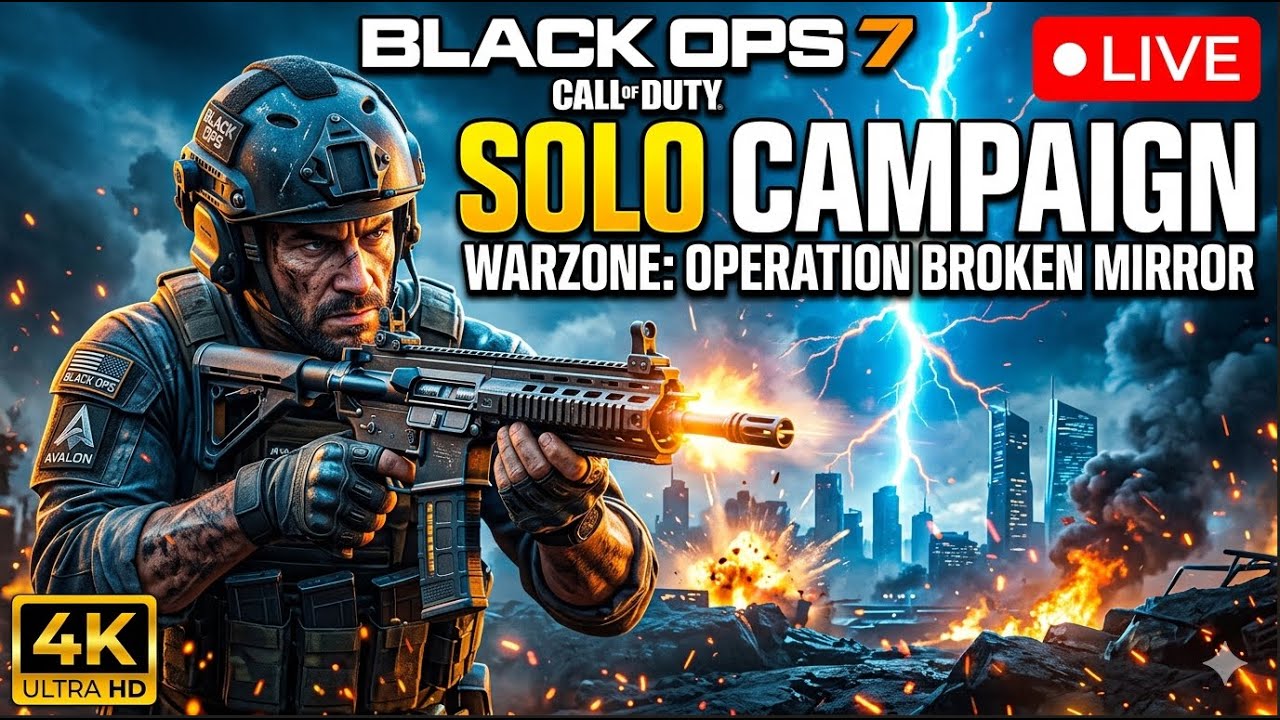 COD Black Ops 7: SOLO CAMPAIGN Gameplay! (Warzone Operation Broken Mirror) Full Mission 4K