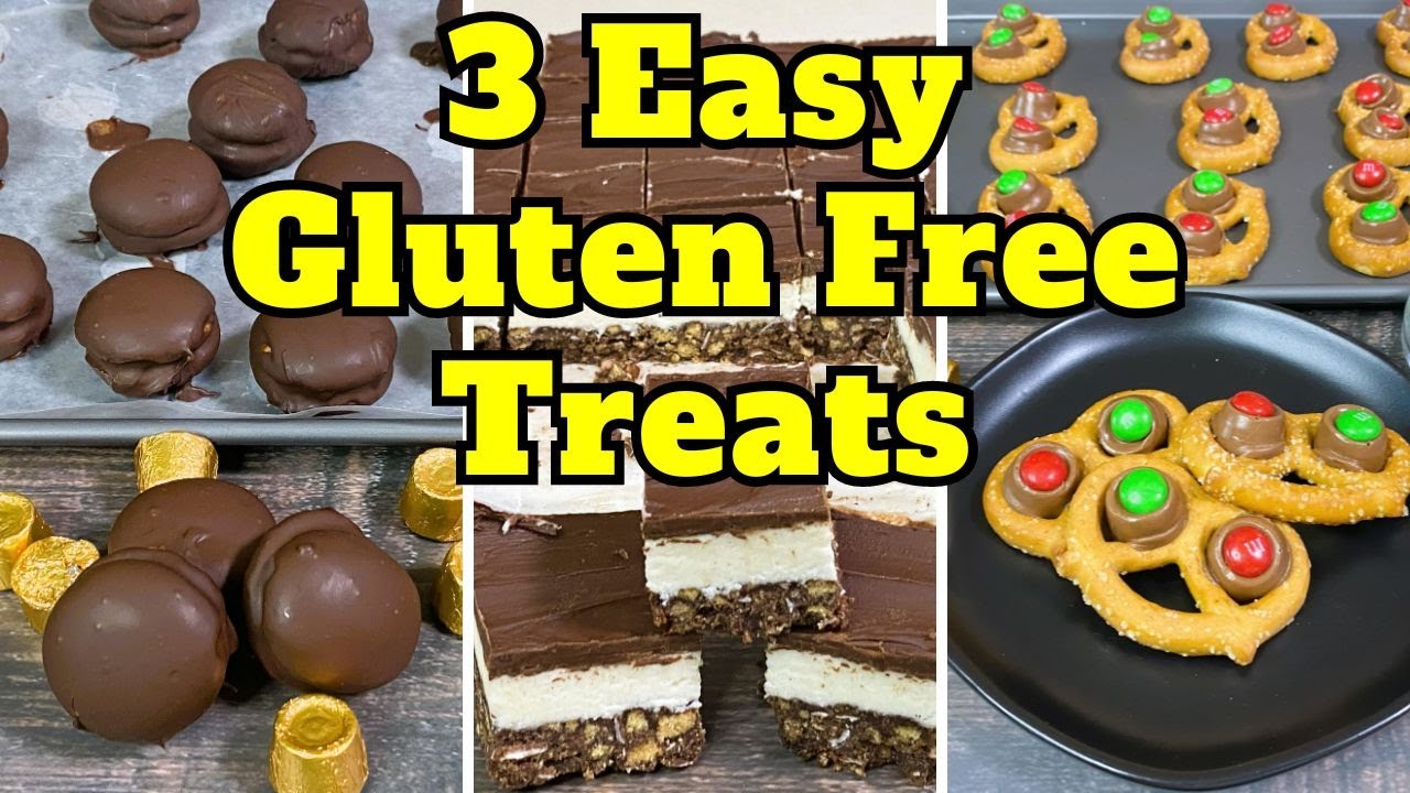 3 EASY GLUTEN FREE TREATS | Rolo Pretzel Bites, Twix Bites, Napoleon Creams