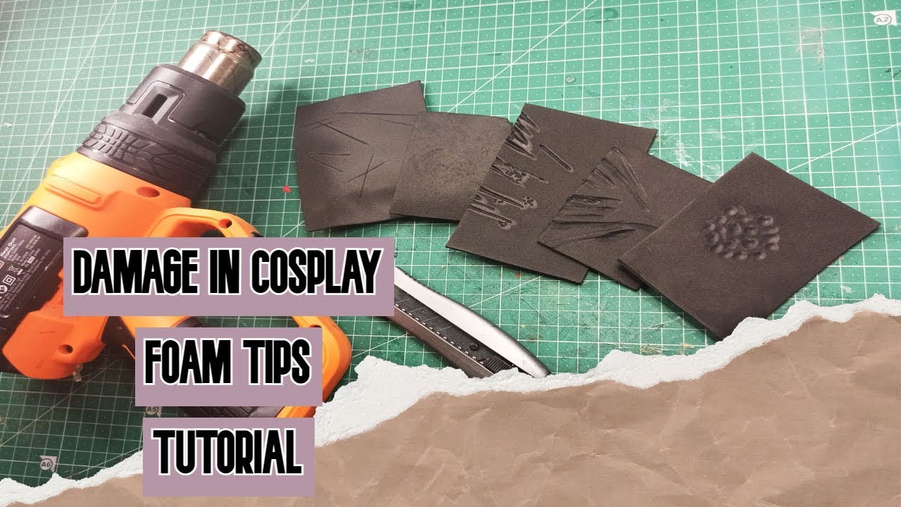 How to make DAMAGE on your cosplay | FOAM TUTORIAL COSPLAY |