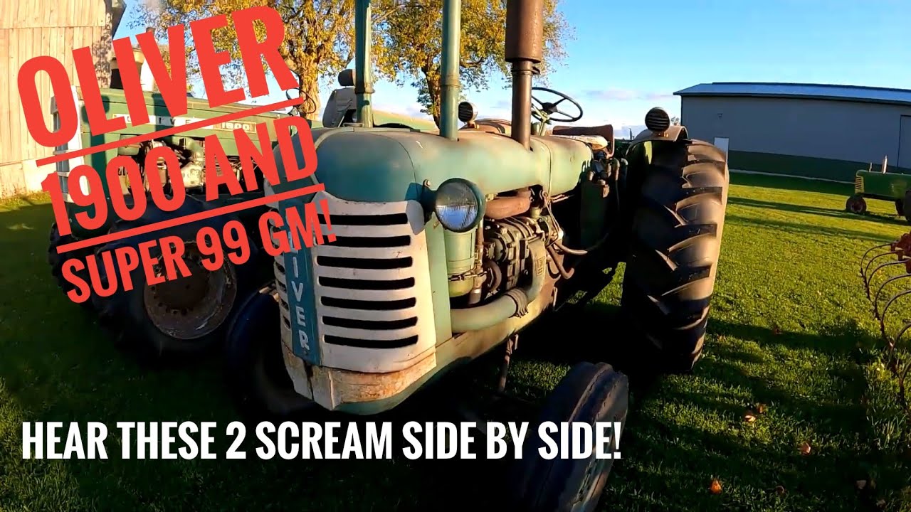 Oliver 1900 GM And Super 99 GM:  What Does A 4-53 And A 3-71 Detroit Sound Like Side By Side?