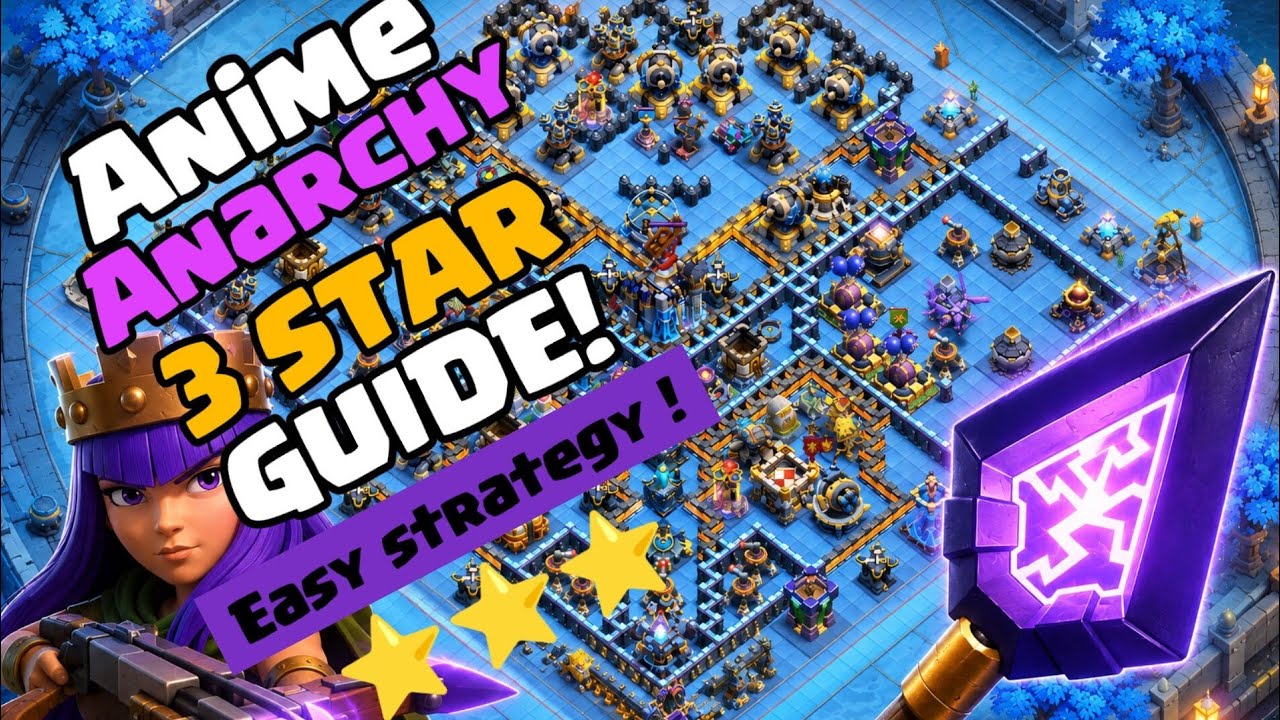 Anime Anarchy Challenge 3 Star ⭐ ⭐ ⭐ Guide (Easy Method) | Monolith Arrow Event | Clash of Clans 