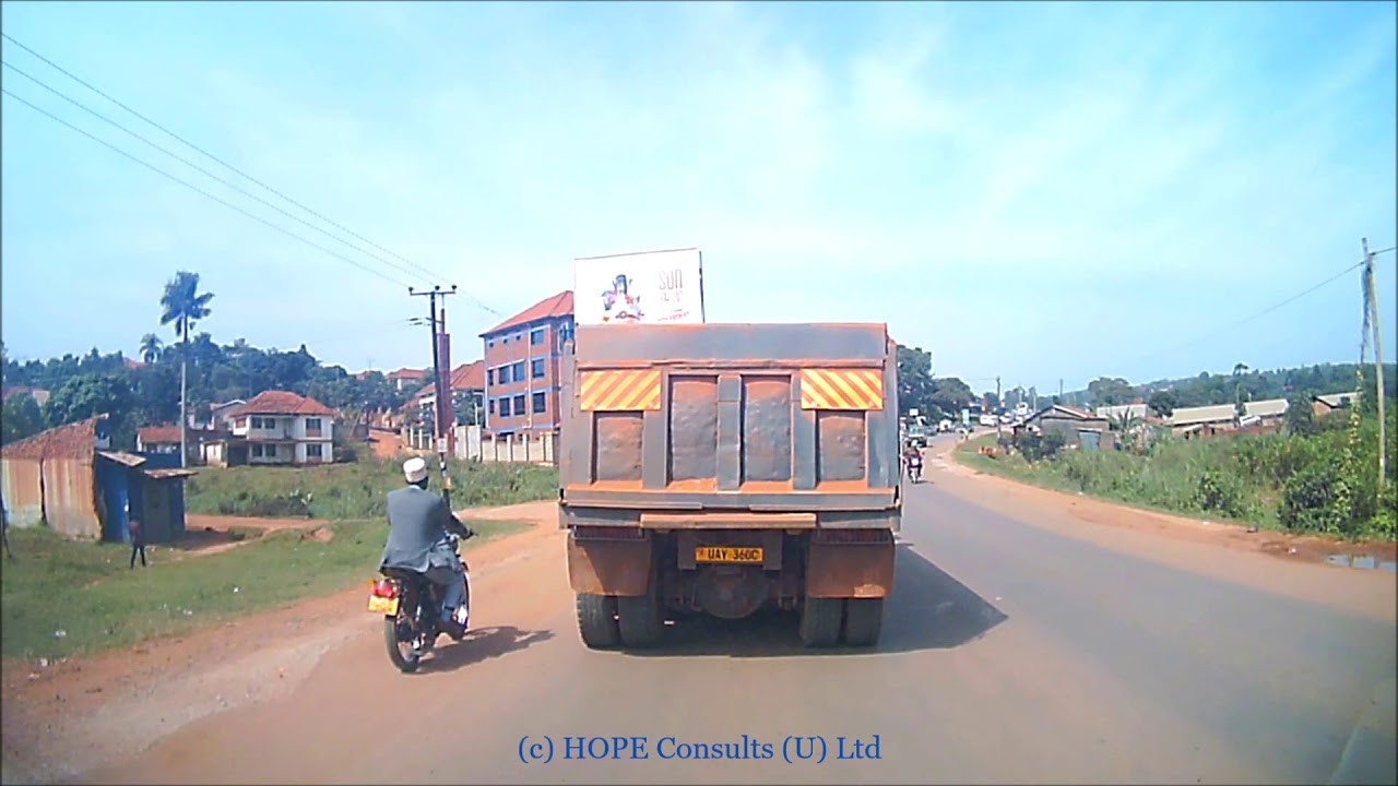 Highway Drive from Kampala to Mbarara City.