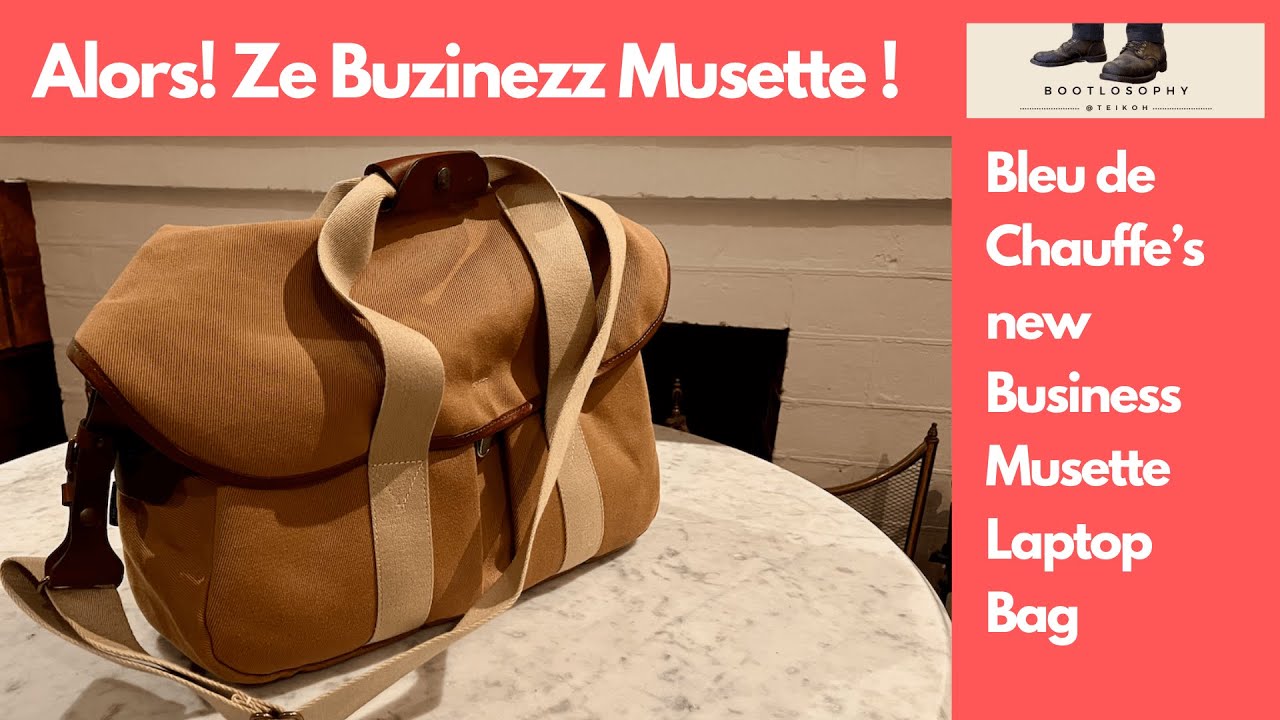 New Bleu de Chauffe Business Musette Satchel Bag