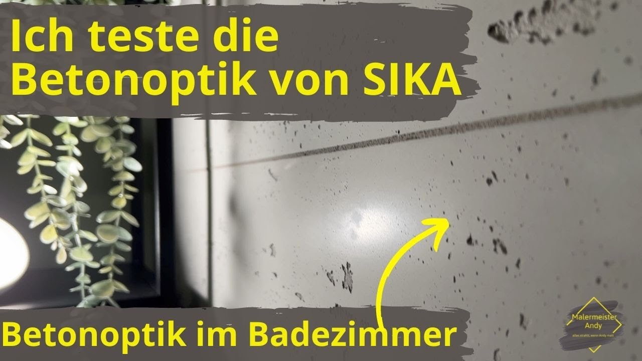 Ich teste Betonoptik von SIKA/ Betonoptik im Bad?🤔