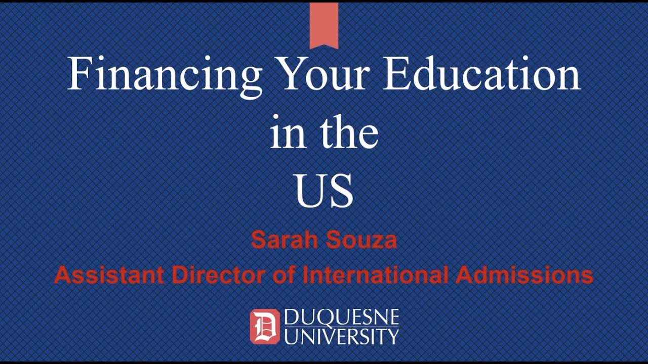 Financing Your Education in the US with Sarah Souza