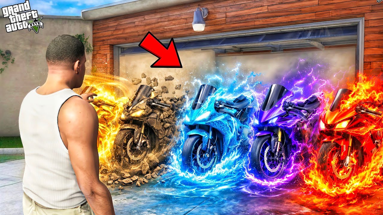 Franklin Stealing Most Rare Elemental Bikes in Los Santos|| Gta 5