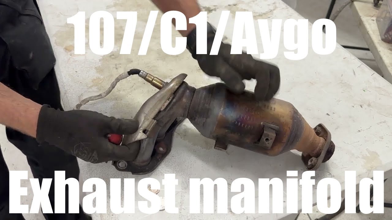 Peugeot 107/Citroen C1/Toyota Aygo Exhaust Manifold Removal Manicat Blowing From Weld