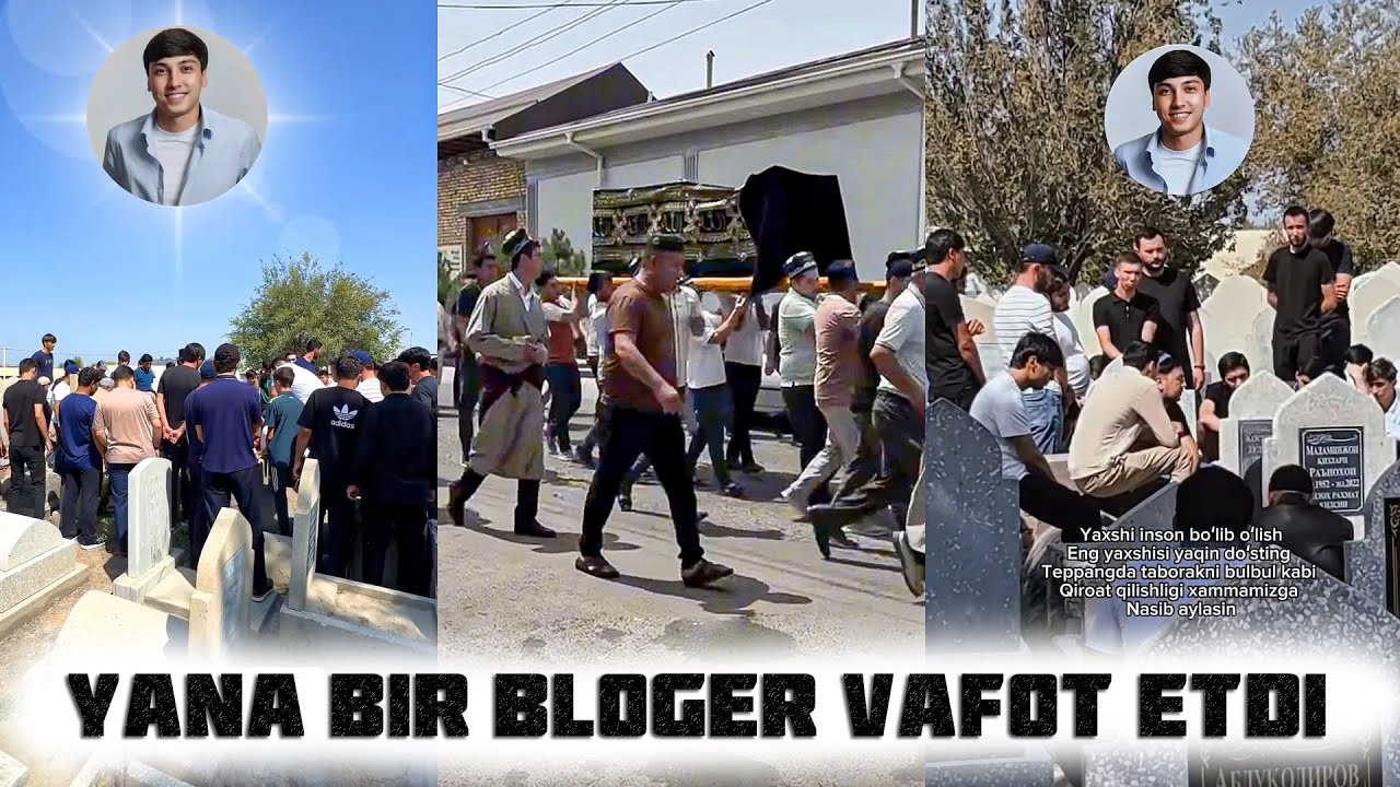 Yana bir bloger vafot etdi o'lim sababi Pnevmoniya  bo'lgan deyishadi #2025