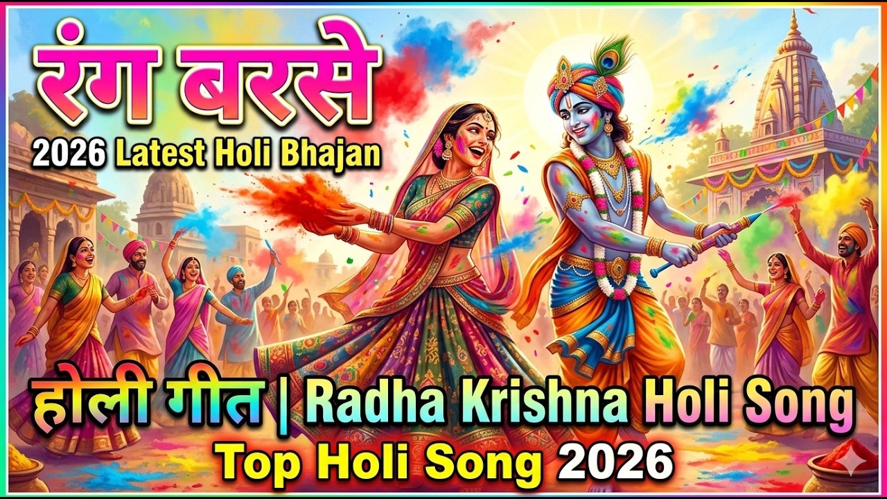 Holi Song | 2026 रंग बरसे Latest Holi Bhajan | होली गीत Radha Krishna Holi Song | Top Holi Song 2026