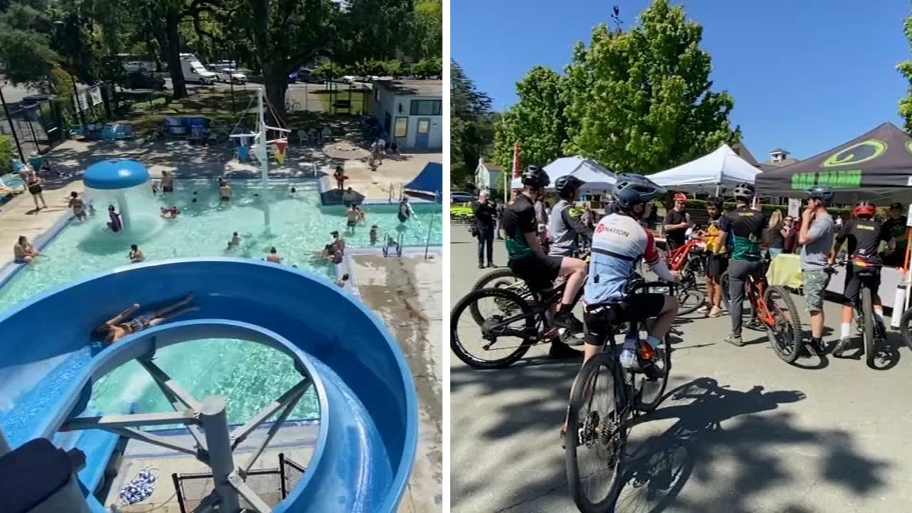 'Back to the pool': Bay Area residents enjoy a mini-spring heatwave, stay cool while doing it