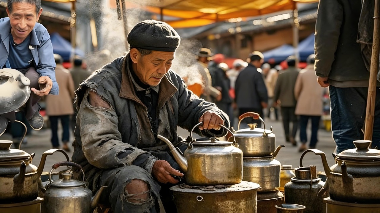 震惊！农村手艺人修补烧水铝壶，非常可以，6元修复成功滴水不漏！【李哥乡村发现】