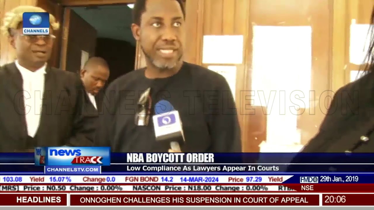 NBA Boycott Order: Low Compliance As Lawyers Appear In Courts