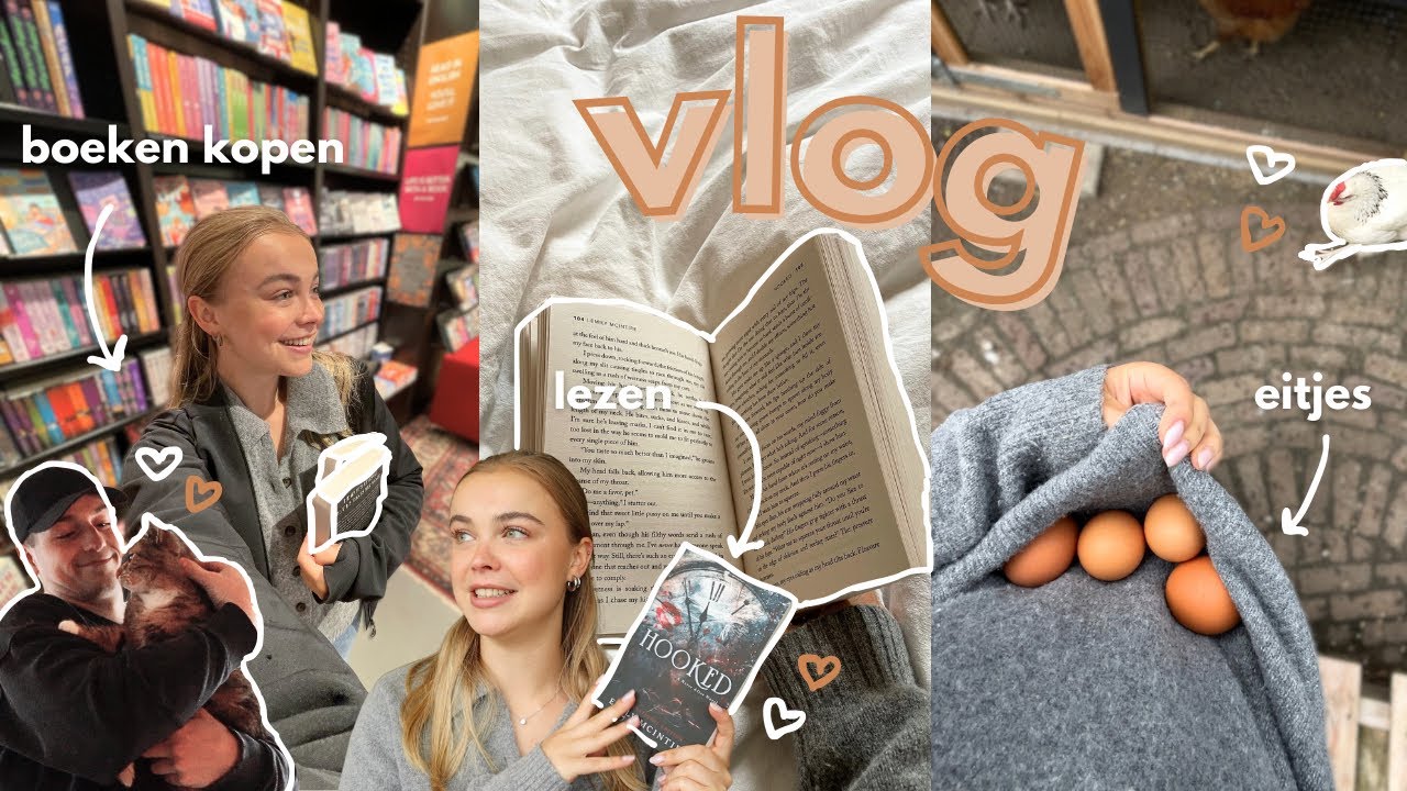 eitjes van de kippen, boeken kopen, shoplog en selfcare | vlog