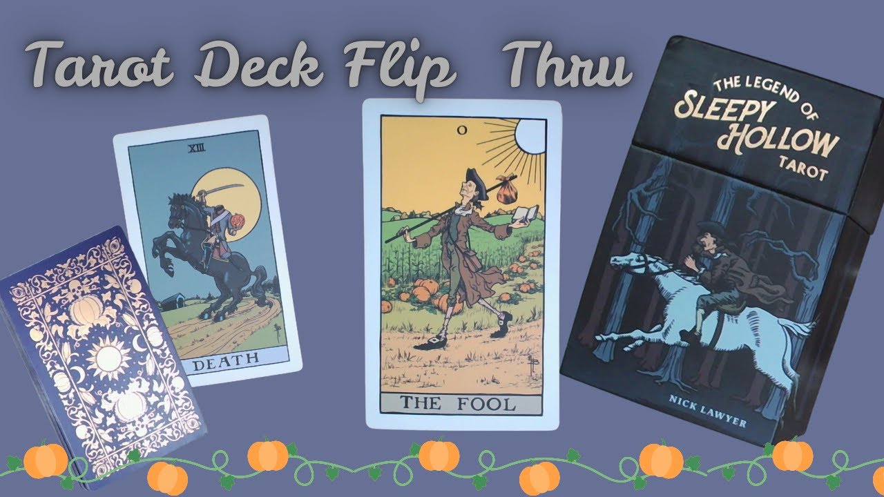 🎃 Legend of Sleepy Hollow Tarot Flip Through | Gothic Halloween Tarot Deck Review & First Look