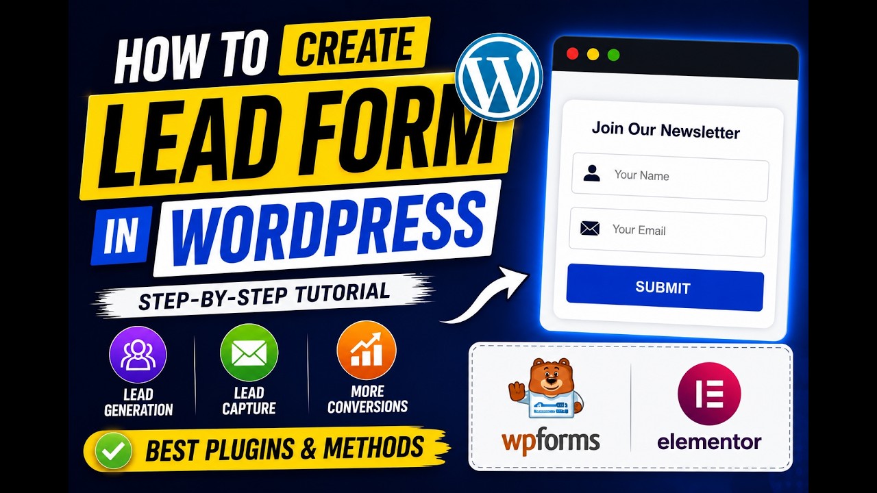 How to create lead form in wordpress