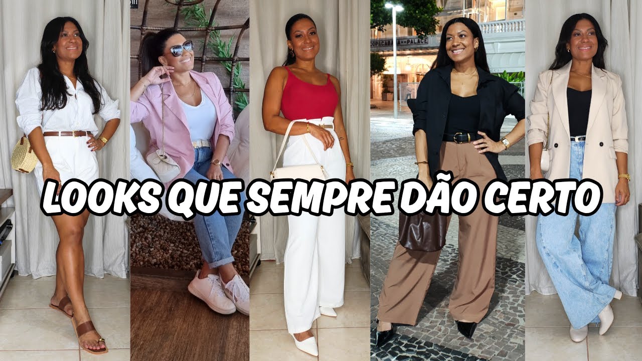 LOOKS PARA QUANDO VOCÊ NÃO SABE O QUE VESTIR! Combinações de looks que mais uso