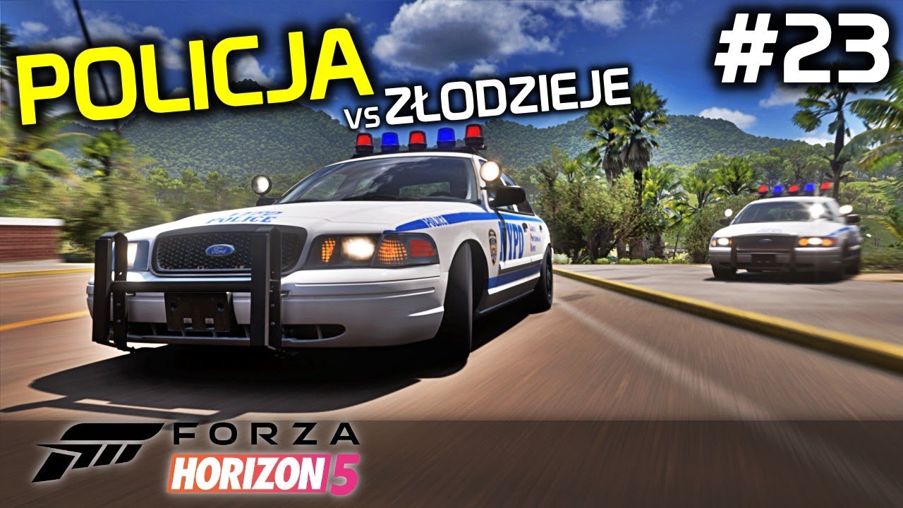 Forza Horizon 5 Gameplay PL PC [#23] POLICJA vs Złodzieje /z Bertbert & Yoshella