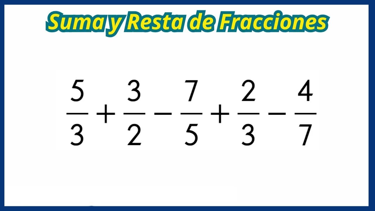 Como sumar y restar fracciones (sin enredarte)