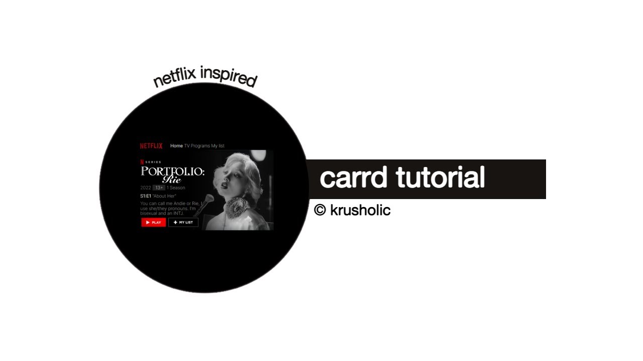 netflix carrd tutorial #15 — © krusholic [NON-PRO]