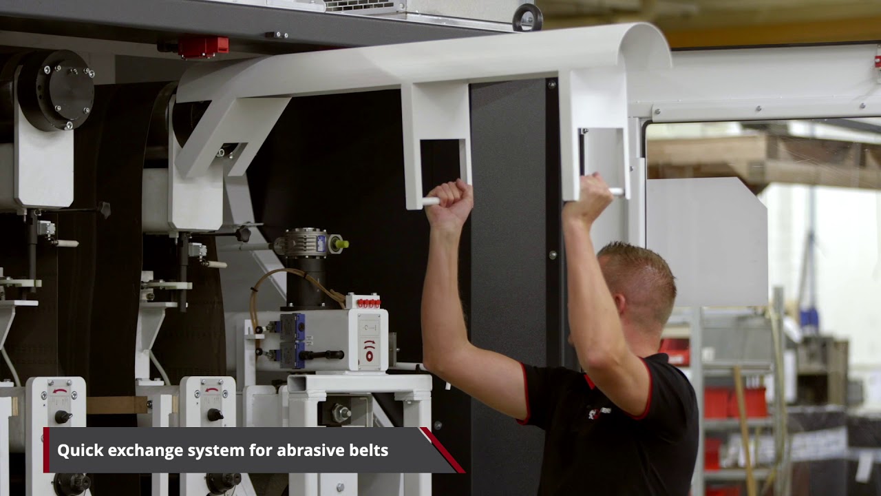 Timesavers 62 series WWB finishing machine for sheet metal