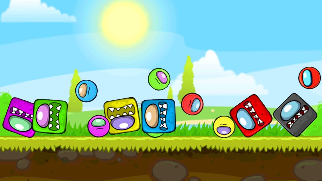 Red Ball 4 (Green + Yellow + Blue + Pink + Red) Among Ball Fusion battle with 'ALL 6 BOSSES Volume 1