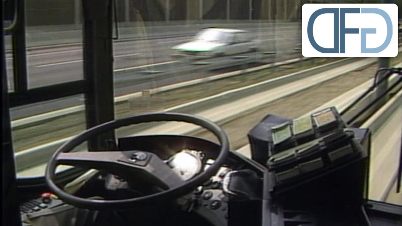Autonomes Fahren vor 30 Jahren - Spurbusse in Essen | Industriefilm von 1987