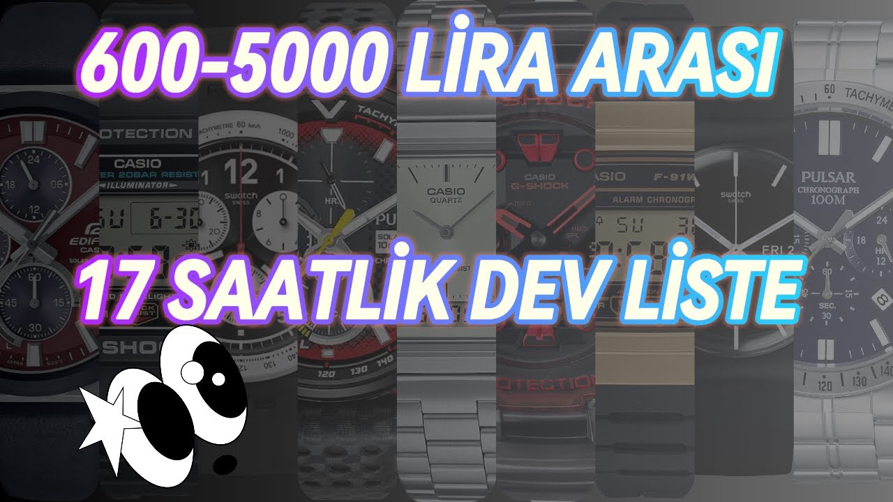 20 - 140 Dolar Arasına Alınabilecek En İyi Saat Seçimlerim - 17 Saatlik DEV UCUZ SAAT LİSTESİ