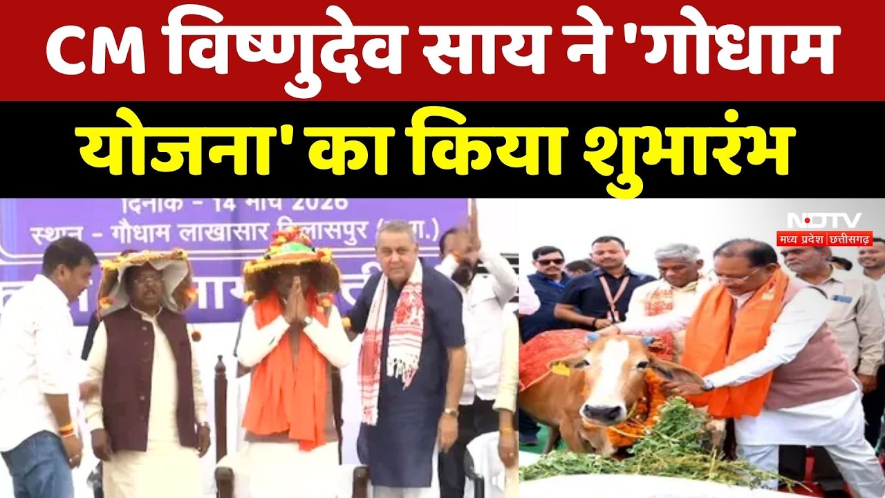 CM Vishnu Deo Sai ने 'Gaudham Yojana' का किया शुभारंभ | Chhattisgarh News | Top News