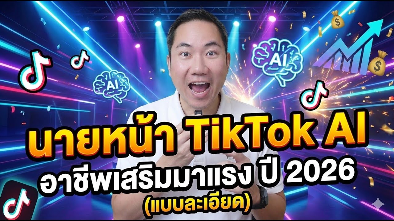 นายหน้า TikTok AI อาชีพเสริมมาแรง ปี 2026 (แบบละเอียด)