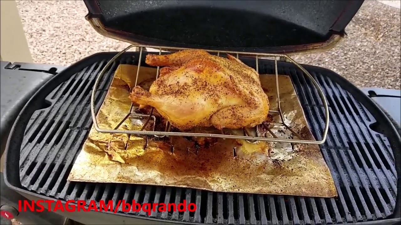 Roasted Chicken on a Weber Q 3200 - BBQ Rando