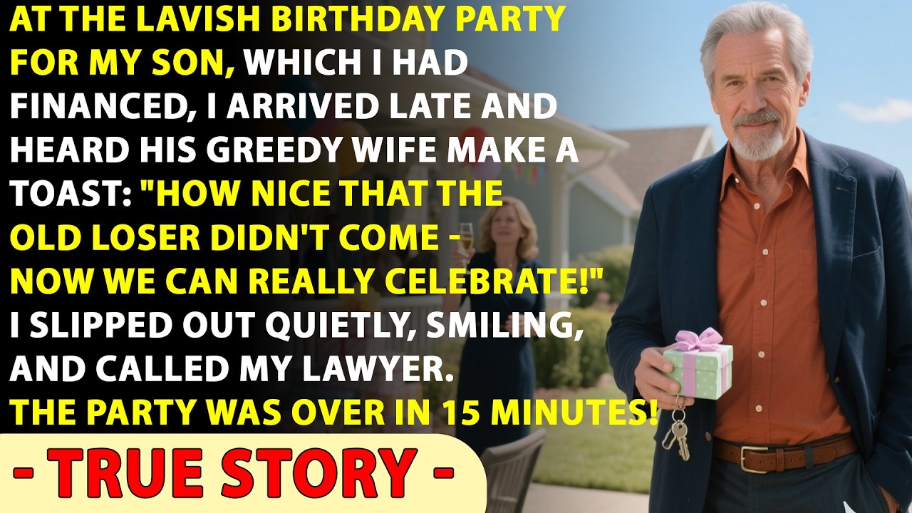 I Was Late For My Son's Birthday  His Wife Made A Toast  “How Nice That The Old Man Didn't Show Up!”