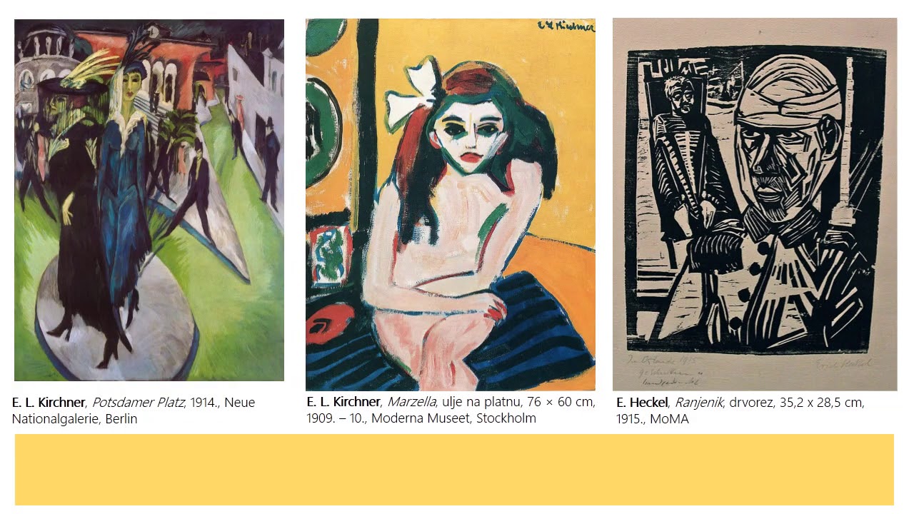 Likovna umjetnost, 4. r. SŠ - Ekspresionizam i fovizam