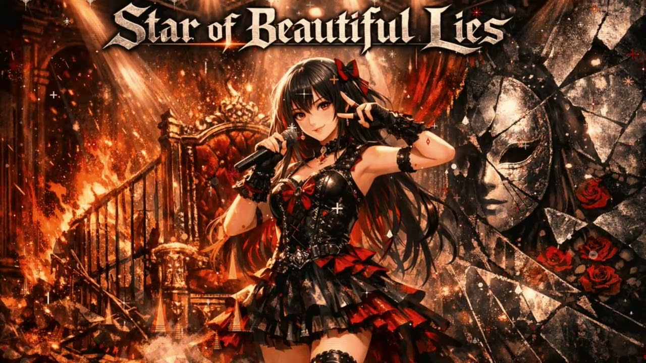 Star of Beautiful Lies｜｜Anime Song｜Epic Music｜AI Music Video｜Japanese Rock｜Visual｜Symphonic Metal｜