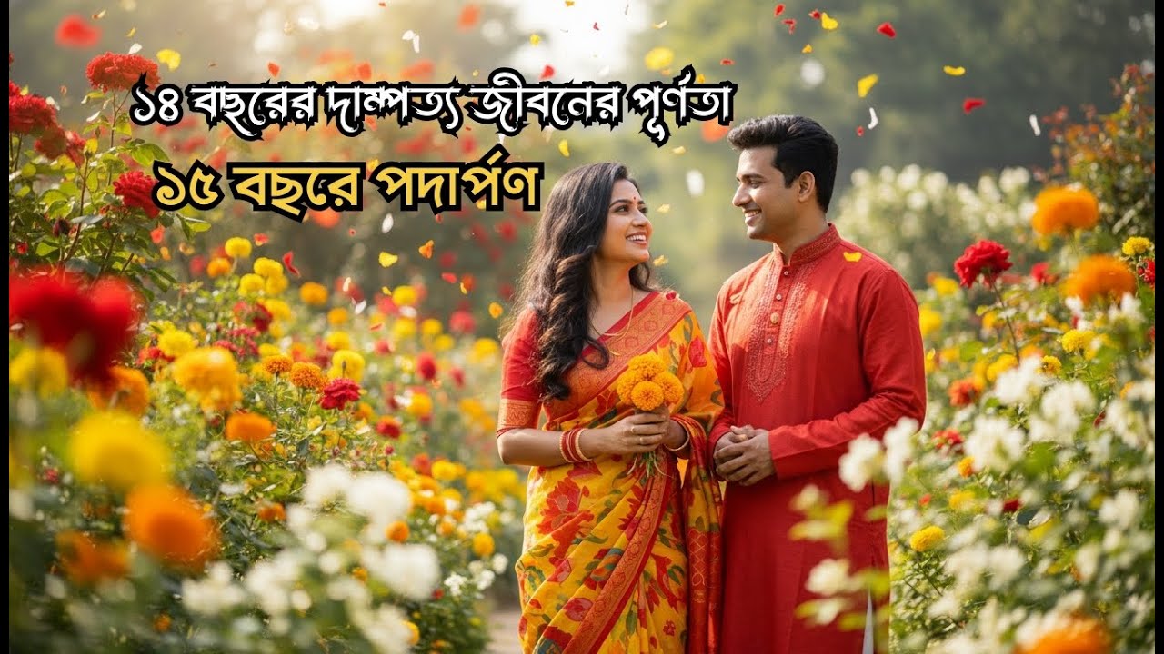 ১৪ বছরের দাম্পত্য জীবনের পূর্ণতা | ১৫ বছরে পদার্পণ | রোমান্টিক বাংলা কবিতা
