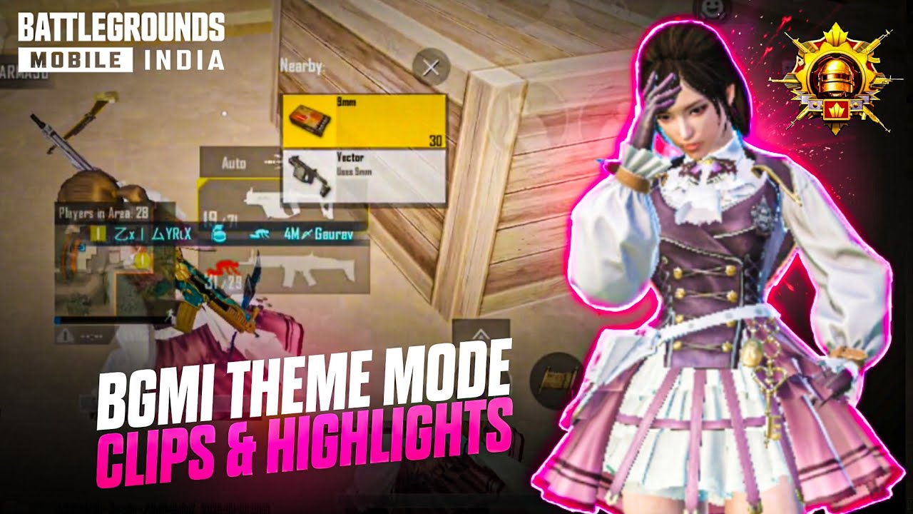 BGMI NEW THEME MODE GAMEPLAY | CLUTCH AND HIGHLIGHTS | @AyrixPlayzz 