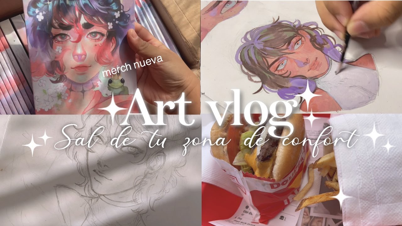 Sal de tu zona de confort, aprende a aprender | ART VLOG | Dibuja conmigo ✨