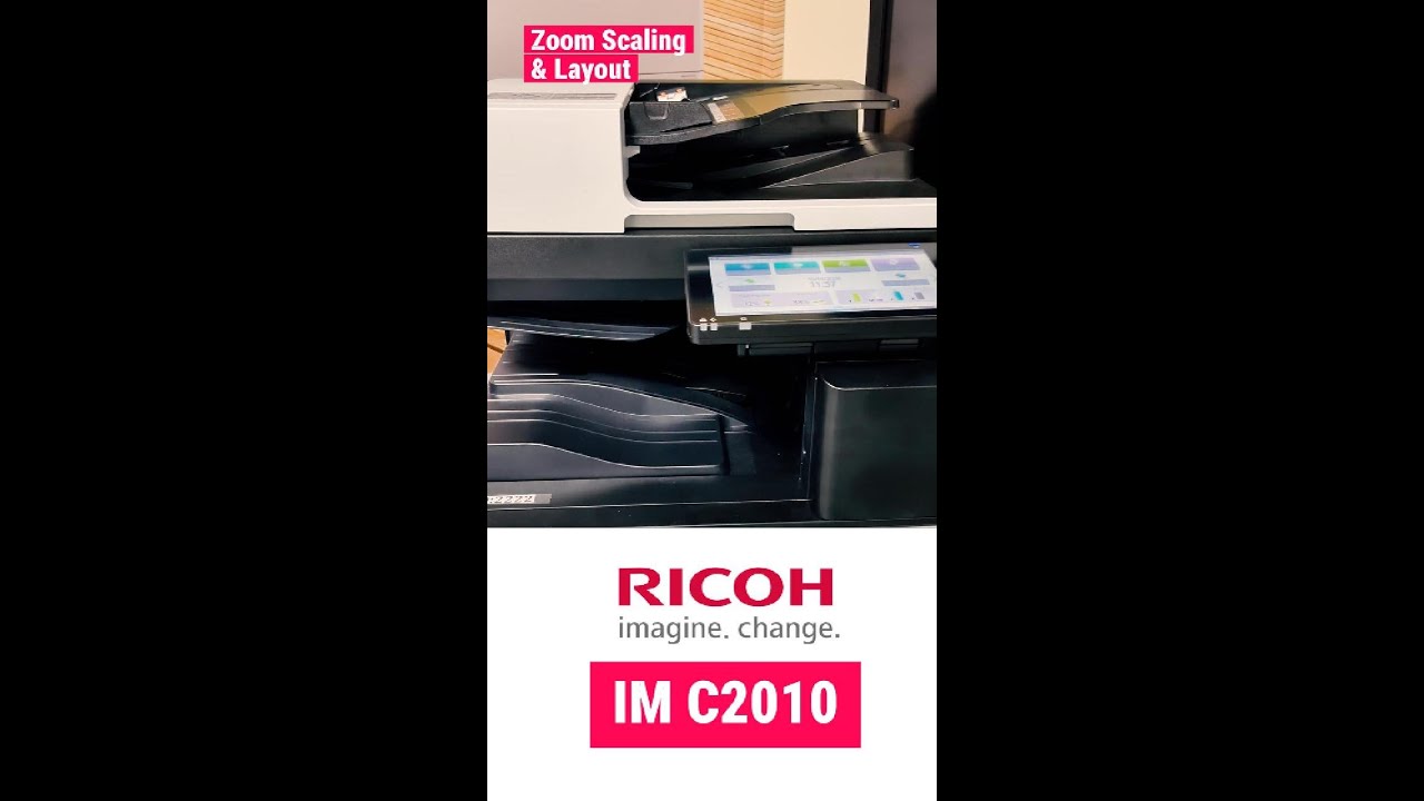 Ricoh IM C2010 Copy Features Part 3 | Zoom, Scaling & Layout Control Tutorial