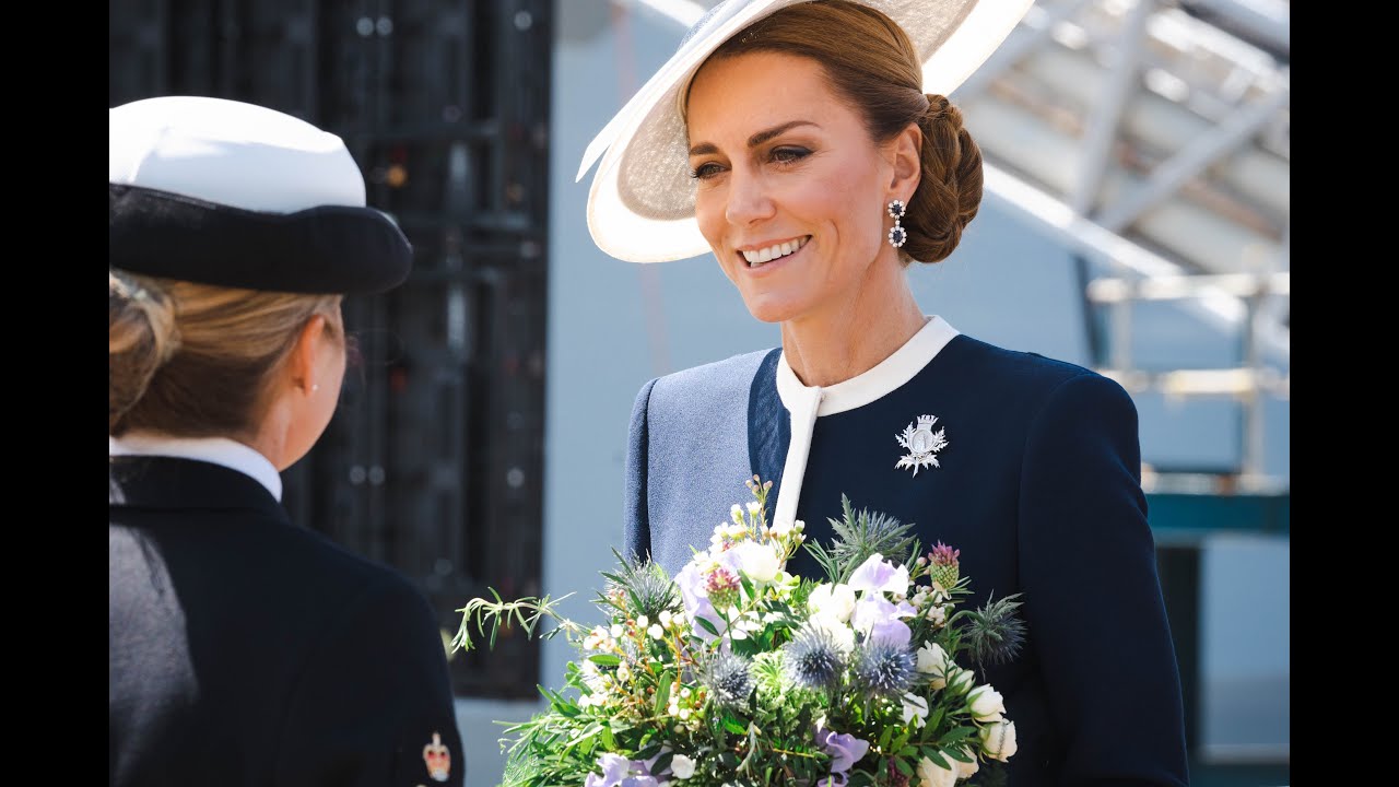 HMS Glasgow naming ceremony with Her Royal Highness The Princess of Wales.
