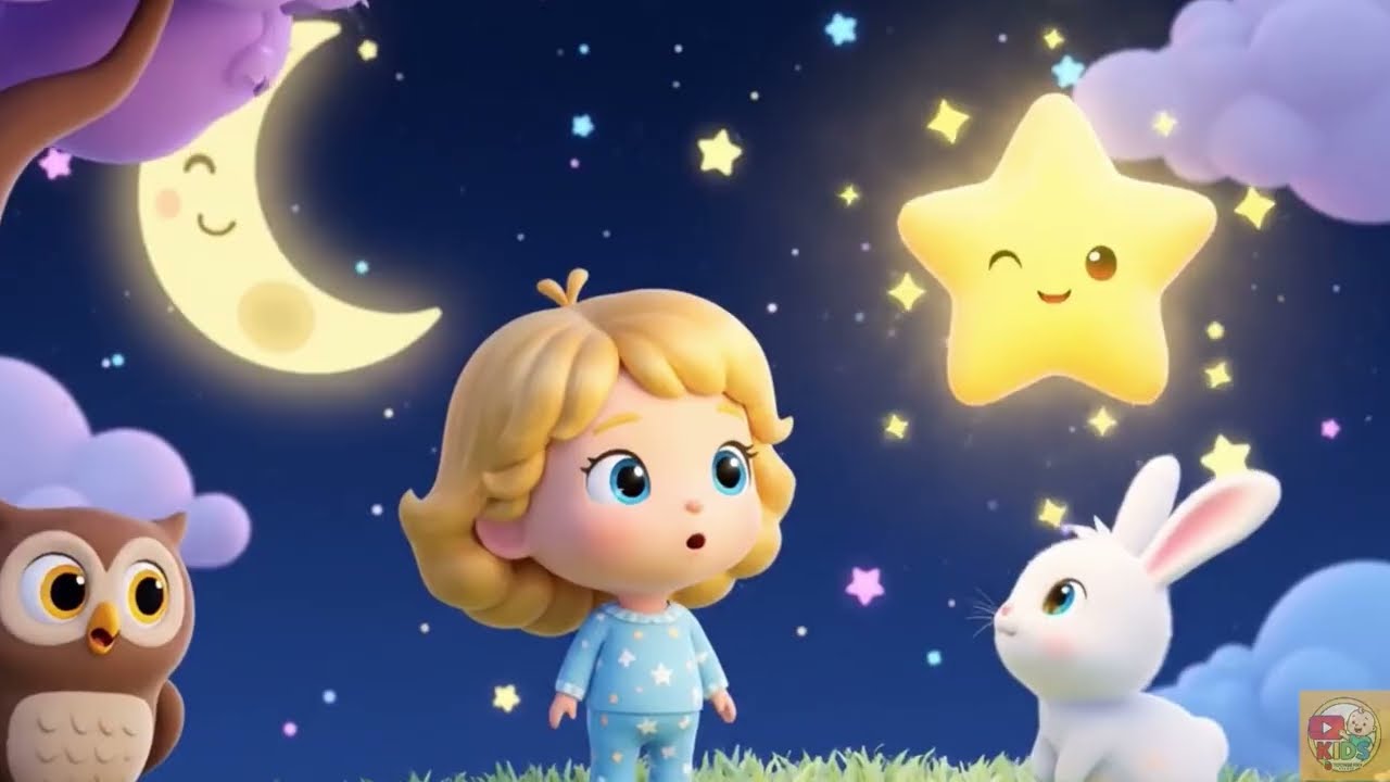 ✨ Twinkle Twinkle Little Star | Cartoon Kids Poem | Nursery Rhyme Song