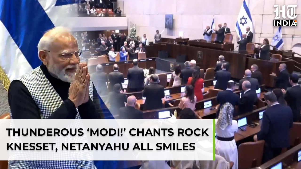‘Modi! Modi!’ Rings Out In Knesset, Netanyahu Smiles At Historic Moment, Then Delivers His Speech