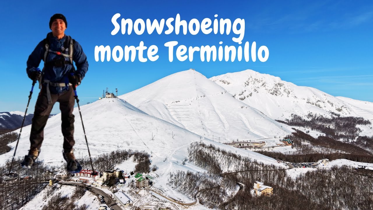 Wędr&oacute;wka w rakietach śnieżnych Monte Terminillo we Włoszech
