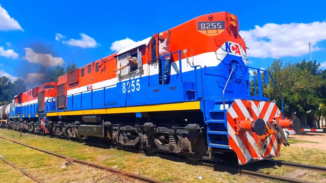 [4K] Mega-tren vacio de NCA con destino a General Deheza pasando por Marcos Juárez!!!!!!
