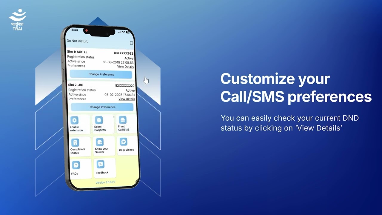 How to Use the TRAI DND App on iOS | Set Call & SMS Preferences | TRAI Official Guide