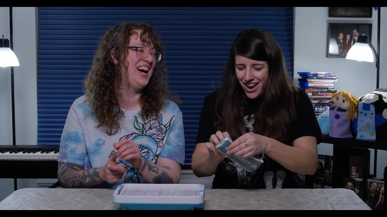 We Play Mini Air Hockey!!