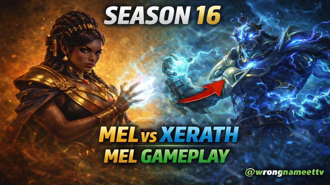 MEL vs Xerath - Season 16 League of legends [ Mel Gamplay / MEL build ]