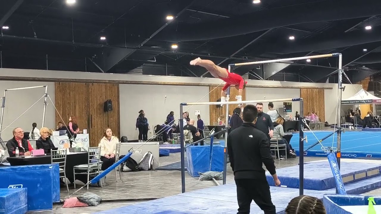 Level 7 Gymnastics Uneven Bars. Hosannah. USAG. 2026 Flipping with the Stars. 9.225.