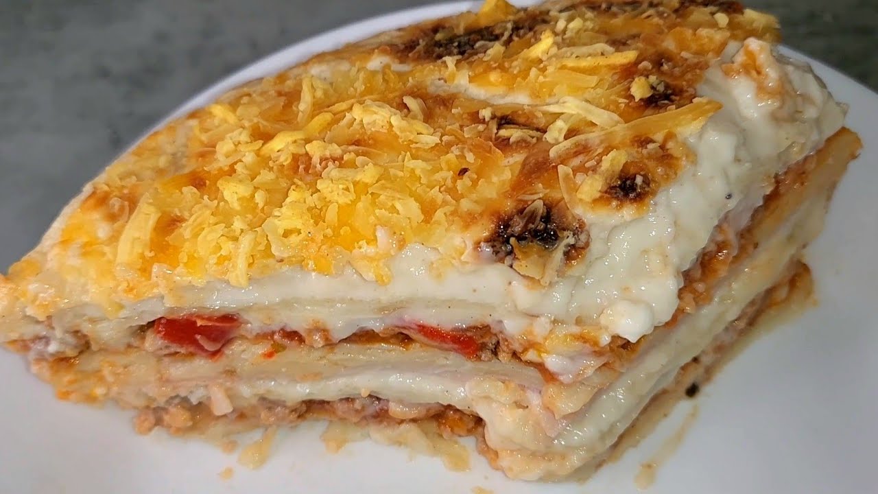 ¿NO TIENES PASTA? ¡NO IMPORTA! ¡NO ES UNA LASAÑA CUALQUIERA! MUY FÁCIL, RÁPIDA Y JUGOSA, REPETIRÁS🤤