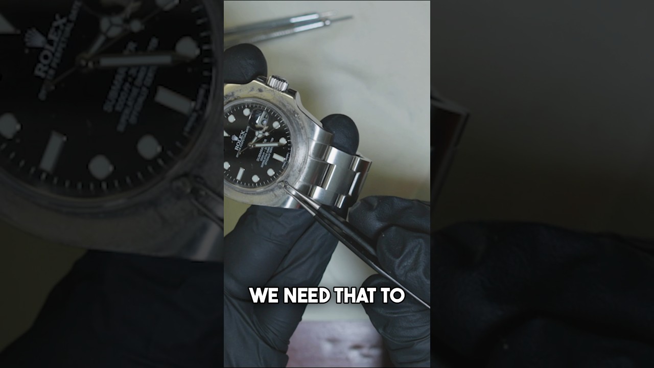 How to Easily Change a Bezel on Your Rolex Submariner. Watch Bezel Replacement Tutorial #shorts