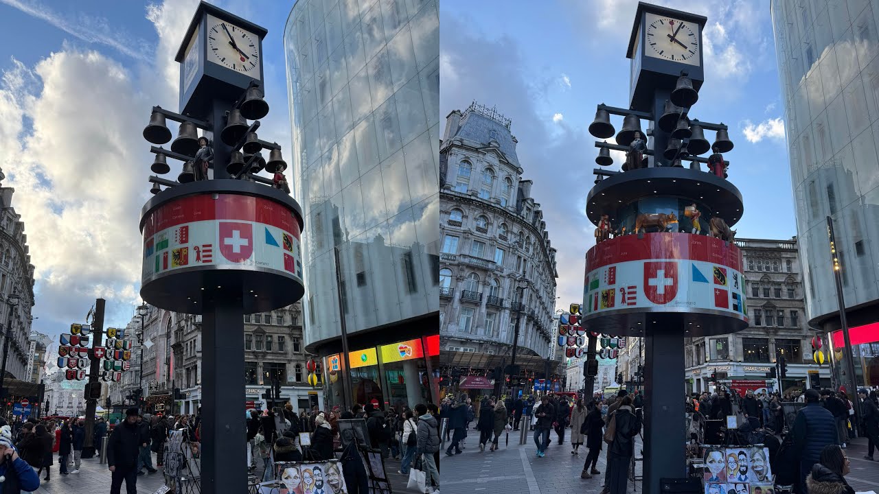 Swiss Glockenspiel at Leicester Square on Lunar New Year 2026